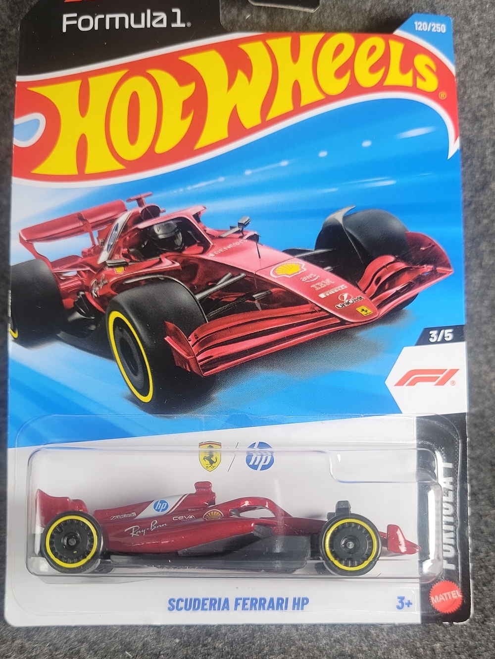Hot Wheels Scuderia Ferrari HP Formula 1 Diecast Race Car - Red
